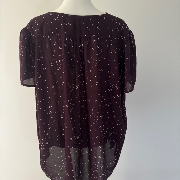 Monday Fun, Linnette Split Neck Smocked Blouse 1X - Picture 9 of 12